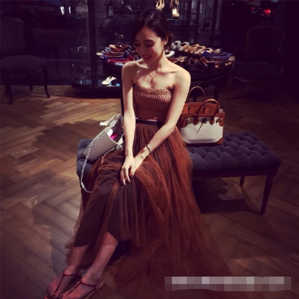 lin edition gorgeous toffee dress skirt